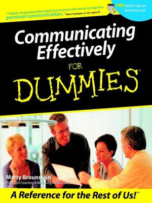 cover image of Communicating Effectively For Dummies